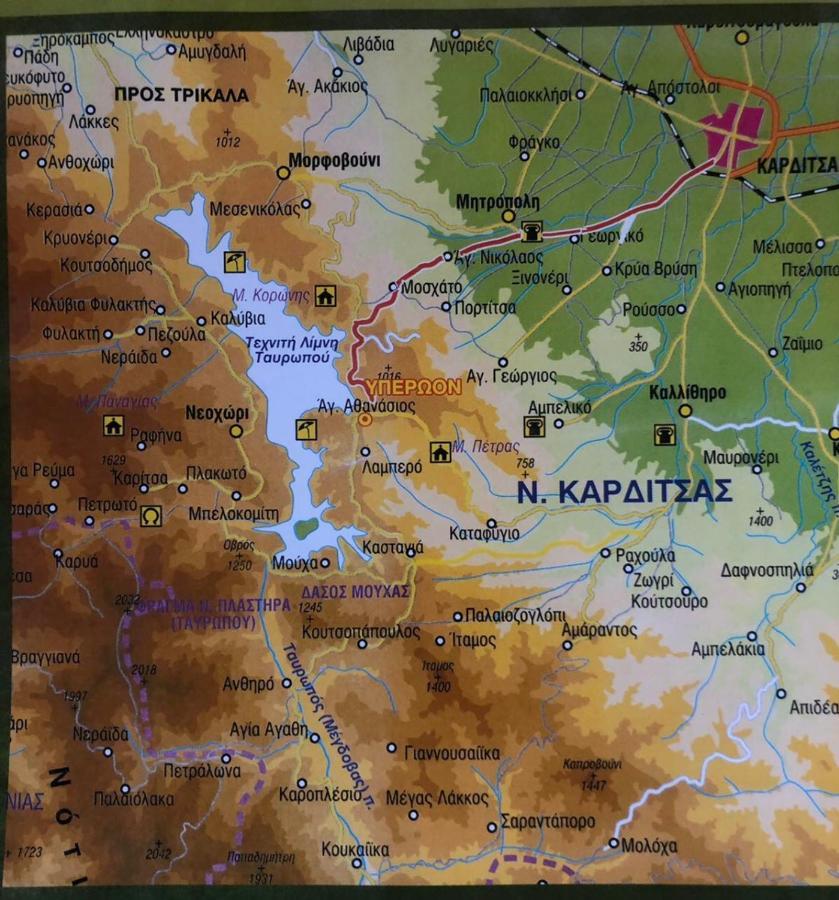 Ξενώνας Παρατηρητήριο Υπερώον Agios Athanasios  エクステリア 写真